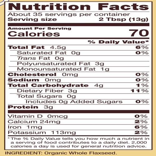 Bobs Red Mill Organic Flaxseed Meal, 16Oz (Pack Of 1) - Non Gmo, Vegan, Paleo Friendly, Keto Friendly, Kosher