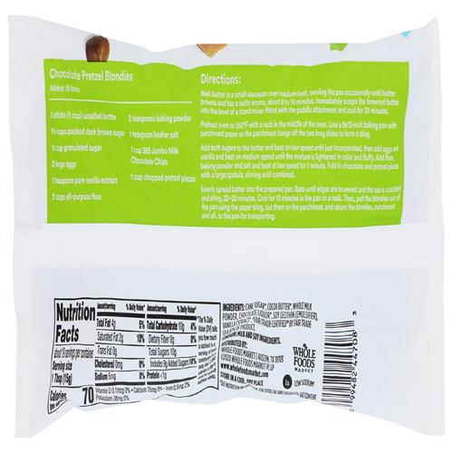 Whole Foods Market, Jumbo Milk Chocolate Baking Chips, 10 Oz