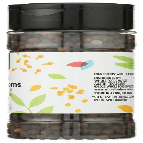 Whole Foods Market Whole Black Peppercorns, 1.87 Oz