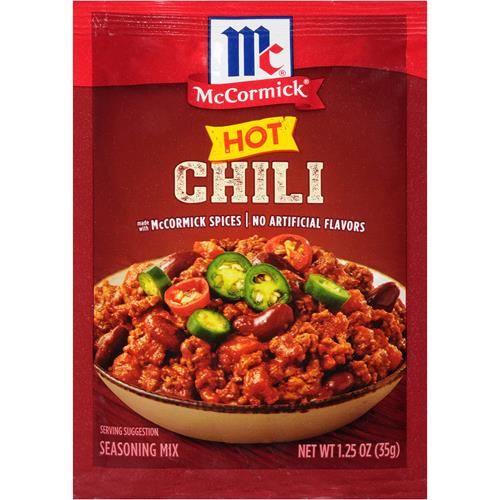 Mccormick Hot Chili Seasoning Mix, 1.25 Oz