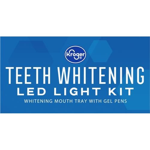 Kroger Teeth Whitening Kit with LED Light & 3 Whitening Gel Pens 1 pk