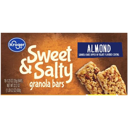 Kroger Sweet & Salty Almond Granola Bars 18 ct