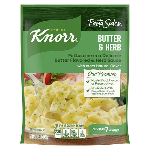 Knorr Pasta Sides Butter & Herb Fettuccine, 4.4 Oz