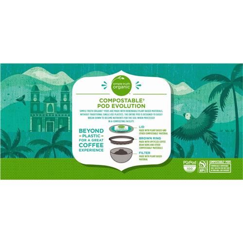 Simple Truth Organic 100% Colombian Medium Roast Coffee Pods 48 ct