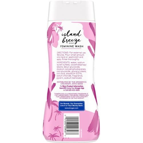 Kroger Feminine Wash Hypoallergenic Island Breeze Scent 15 fl oz