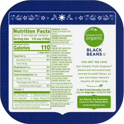 Simple Truth Organic Black Beans 4 ct / 15 oz