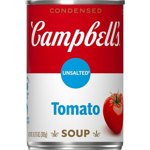 Campbells Condensed Unsalted Tomato Soup, 10.75 Oz Can