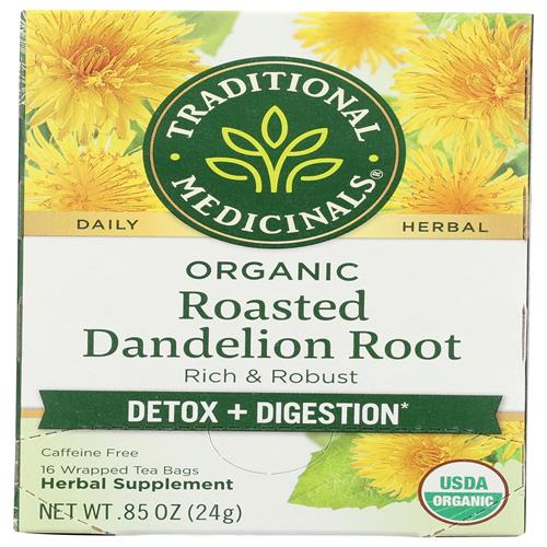 Traditional Medicinals, Tea Roasted Dandelion Root Organic, 16 Count