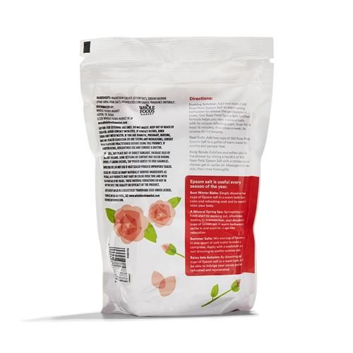 Whole Foods Market Rose Petal Epsom Salt With Himalayan Salt, 48 Ounce
