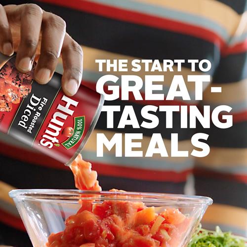 Hunts Fire Roasted Diced Tomatoes, Keto Friendly, 14.5 Oz