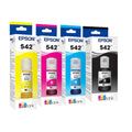 New, Pre-Owned - Epson 542 Standard Yield Multi-color (4-Pack) Ink Bottle