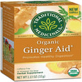 Traditional Medicinals Tea, Organic Ginger Aid, Promotes Healthy Digestion, 16 Tea Bags