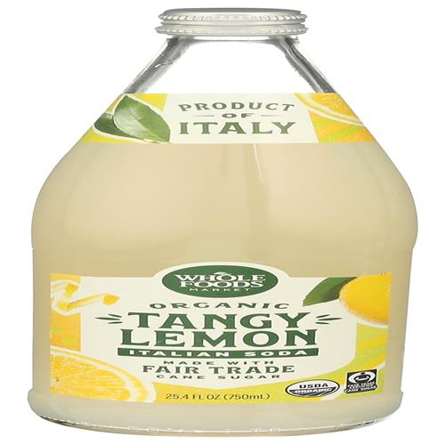 Whole Foods Market Organic Lemon Italian Soda, 25.4 Fz
