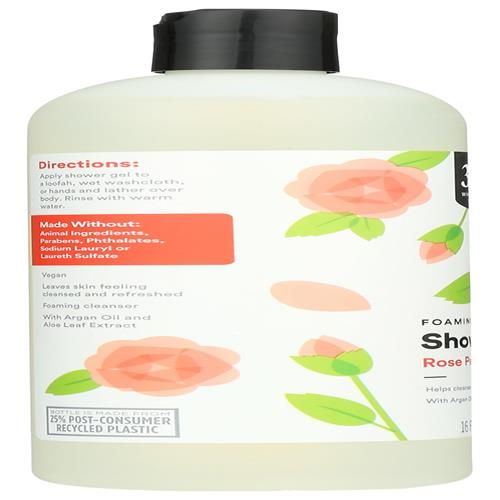 Whole Foods Market, Foaming Shower Gel, Rose Petal, 16 Fl Oz