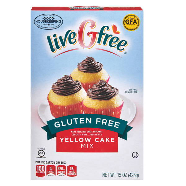liveGfree Gluten  Free Yellow Cake Mix, 15 oz