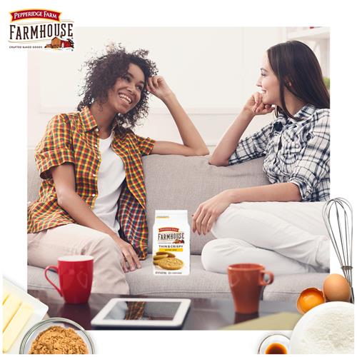 Pepperidge Farm Farmhouse Thin & Crispy Butter Crisp Cookies, 6.9 Oz Bag