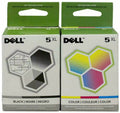 New, Pre-Owned - Dell 5XL Black & Color M4640 & M4646 Ink Cartridge-Combo Pack
