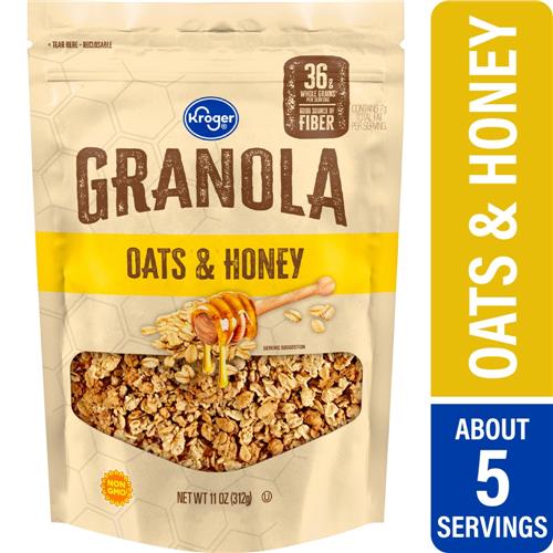 Kroger Oats & Honey Granola 11 oz