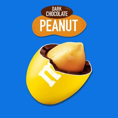 M&Ms Peanut Dark Chocolate Candy, Sharing Size, 9.4 Oz Resealable Bag