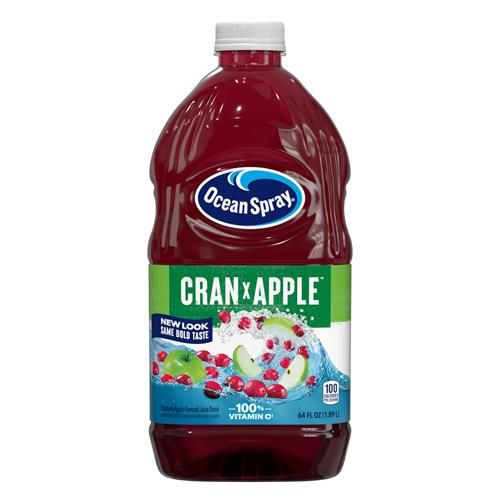 Ocean Spray Cran-Apple Cranberry Apple Juice Drink, 64 Fl Oz Bottle (Pack Of 1)