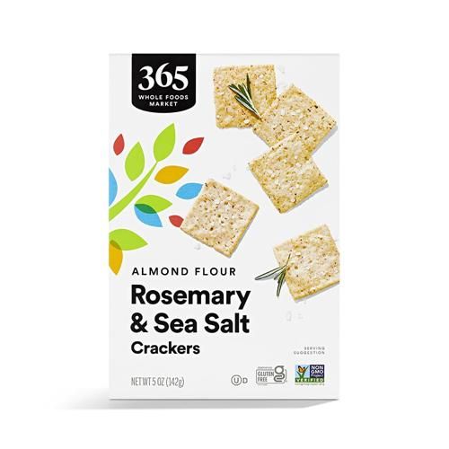 Whole Foods Market Rosemary Sea Salt Almond Flour Crackers, 5 Oz