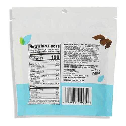 Whole Foods Market, Mini Milk Chocolate Peanut Butter Cups, 4.7 Ounce