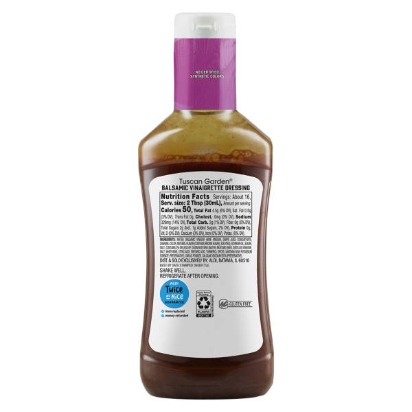 Tuscan Garden Balsamic  Vinaigrette Dressing, 16 fl oz