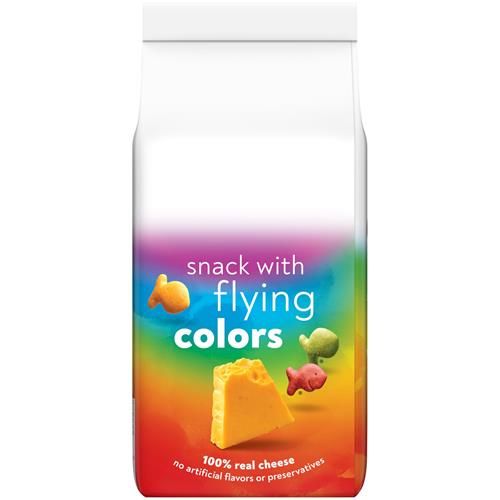 Goldfish Colors Cheddar Cheese Crackers, Baked Snack Crackers, 6.6 Oz Bag