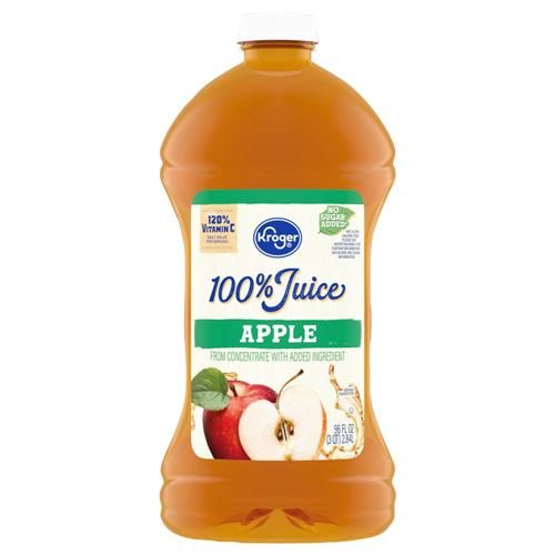 Kroger 100% Apple Juice Bottle 96 fl oz