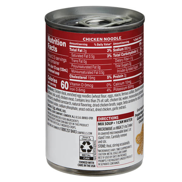Campbell's Condensed Chicken Noodle Soup, 10.75 oz Can