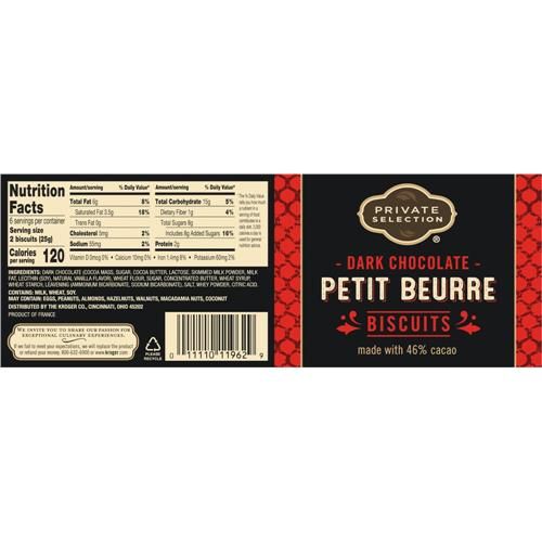 Private Selection Dark Chocolate Petit Beurre Biscuits 5.29 oz