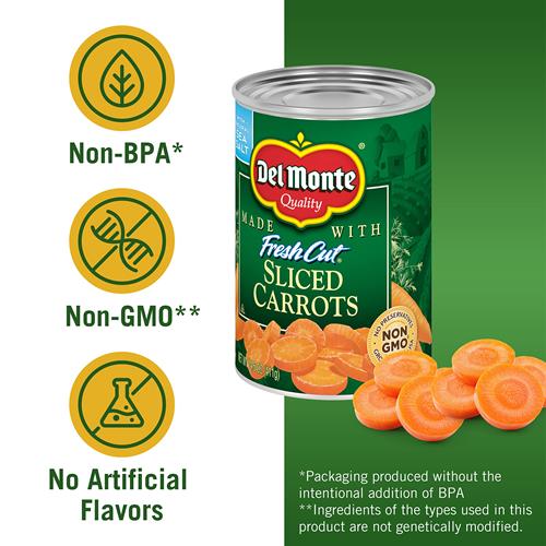 Del Monte Canned Fresh Cut Sliced Carrots, 14.5 Ounce (Pack Of 1)