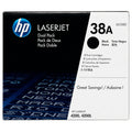 New, Pre-Owned - HP 38A Standard-Yield Black LaserJet Dual Pack Toner Cartridge, Q1338D