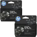 New, Pre-Owned - HP 910XL (3JB42BN) Black High Yield Ink Cartridge-2 Pack