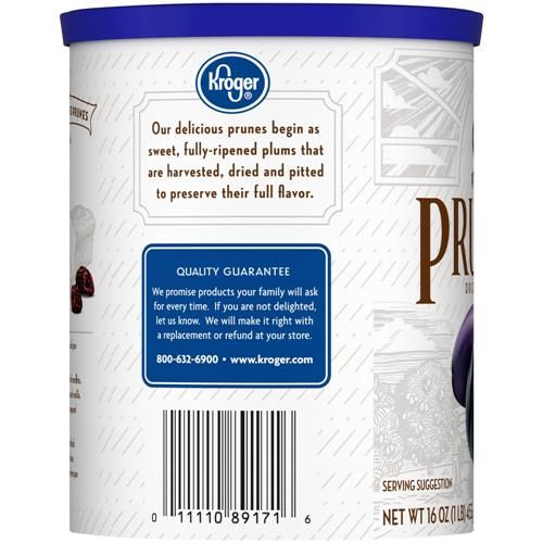 Kroger Pitted Prunes 16 oz