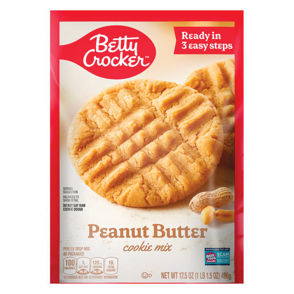 Betty Crocker Peanut Butter Cookie Mix, 17.5 oz