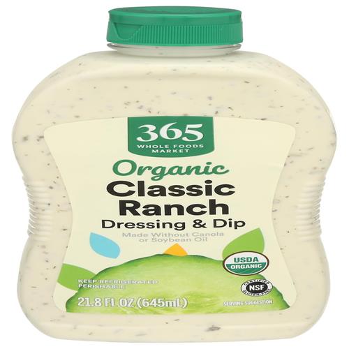 Whole Foods Market Organic Family Size Classic Ranch, 21.8 Fz