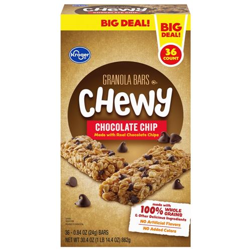 Kroger Chewy Chocolate Chip Granola Bars 36 ct