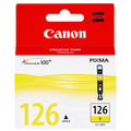New, Pre-Owned - Canon 126 Standard Yield Yellow Ink Cartridge, 4564B001