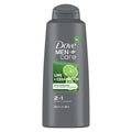 Dove Men + Care Men 2 In 1 Shampoo And Conditioner Lime + Cedarwood For Healthy-Looking Hair Naturally Derived Plant Based Cleansers 20.4 Oz