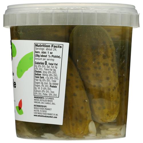 Whole Foods Market, Whole Dill Pickles, 32 Ounce