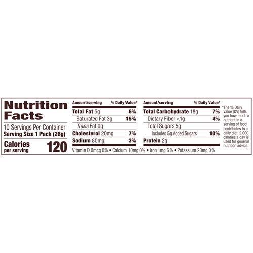 Pepperidge Farm Chessmen Butter Cookies, 0.9 Oz Snack Pack, 10 Pk