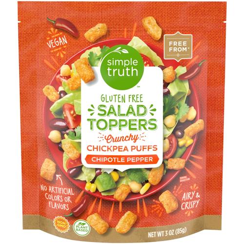 Simple Truth Gluten Free Chipotle Pepper Chickpea Puffs Salad Toppers 3 oz