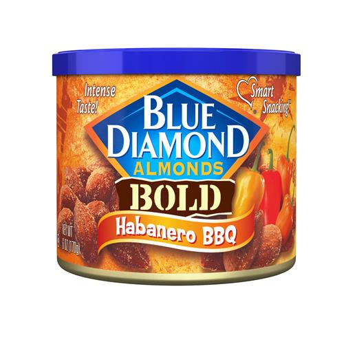 Blue Diamond Almonds, Bold Habanero Bbq, 6 Ounce