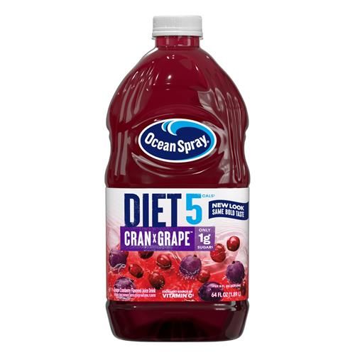 Ocean Spray Diet Cran-Grape Cranberry Grape Juice Drink, 64 Fl Oz Bottle (Pack Of 1)