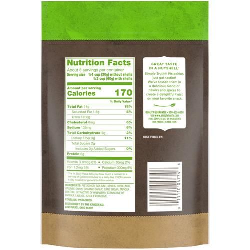 Simple Truth Habanero Lime Flavored Pistachios 7 oz