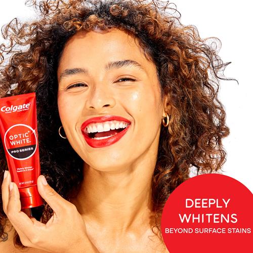 Colgate Optic White Pro Series Whitening Toothpaste With 5% Hydrogen Peroxide, Vividly Fresh, 3 Oz Tube