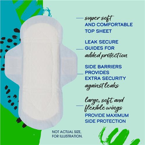 Kroger Ultra Thin Pads with Wings Long Super Size 2 Unscented 16 count