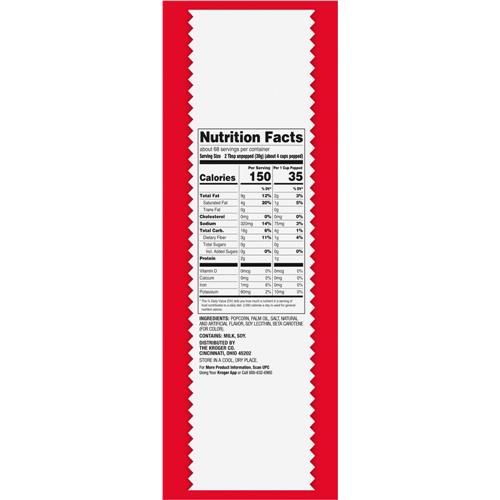 Kroger Movie Theater Butter Microwave Popcorn 24 ct / 3 oz