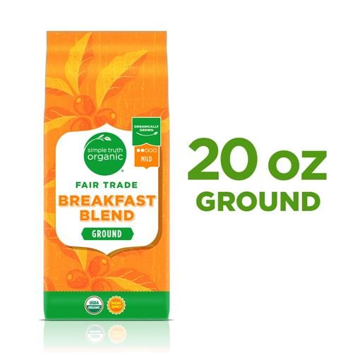 Simple Truth Organic Breakfast Blend Mild Roast Ground Coffee 20 oz